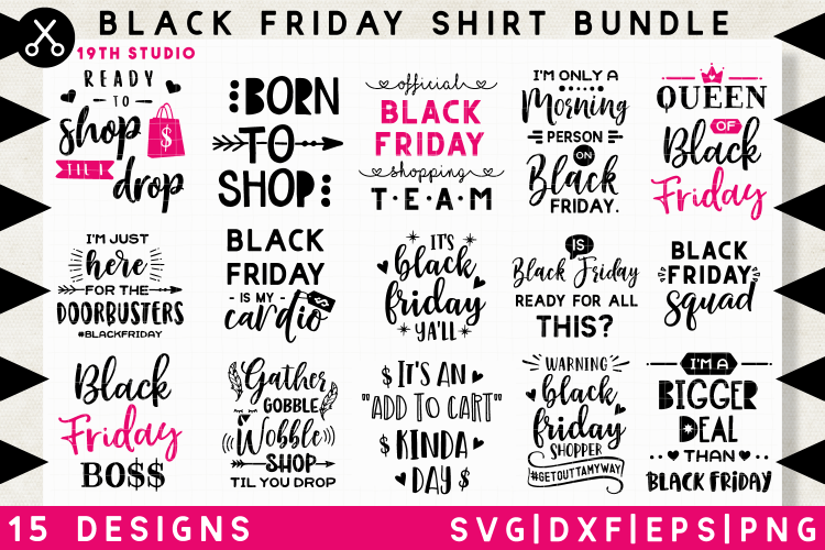 Black Friday shirt design SVG Bundle | SVG DXF EPS PNG MB35