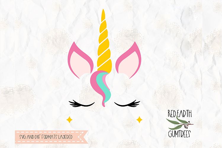 Unicorn with lashes, Unicorn in SVG, DXF, PNG, EPS formats