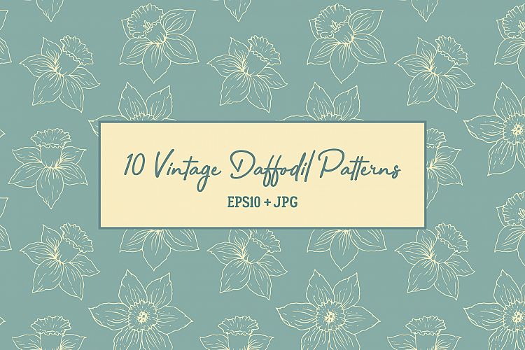 10 Vintage Daffodil Patterns