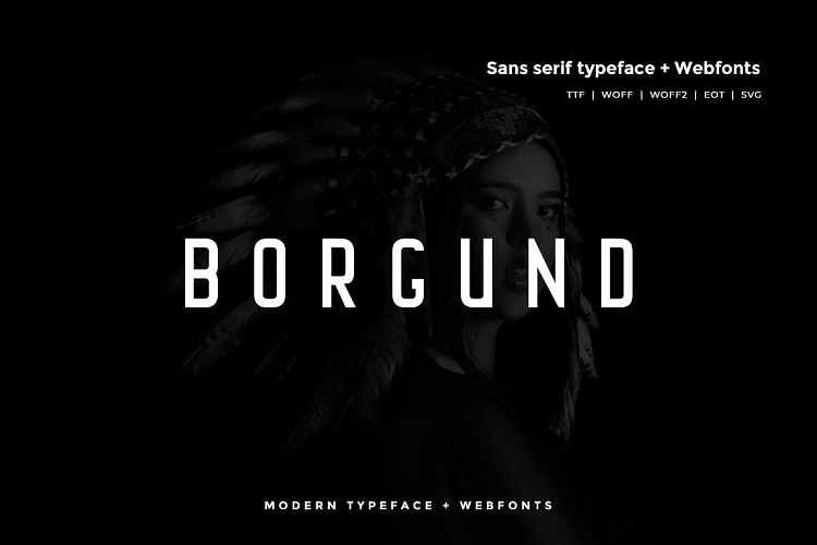 Borgund - Modern Typeface WebFont