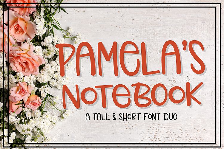 Pamelas Notebook - Font Duo