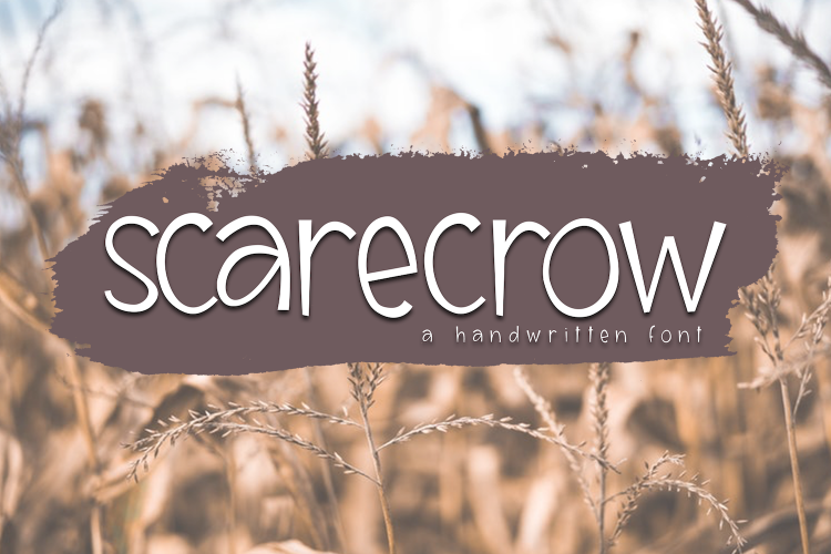 Scarecrow - A Handwritten Font