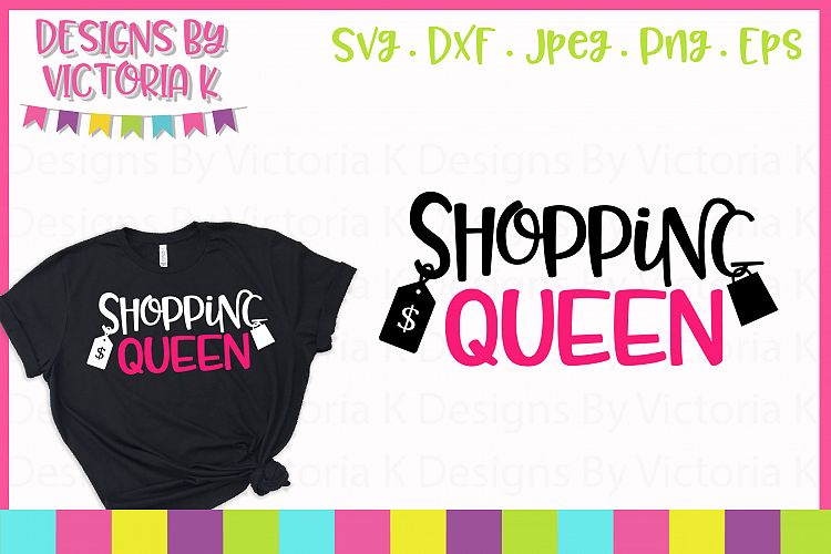 Shopping Queen Black Friday SVG Cut File