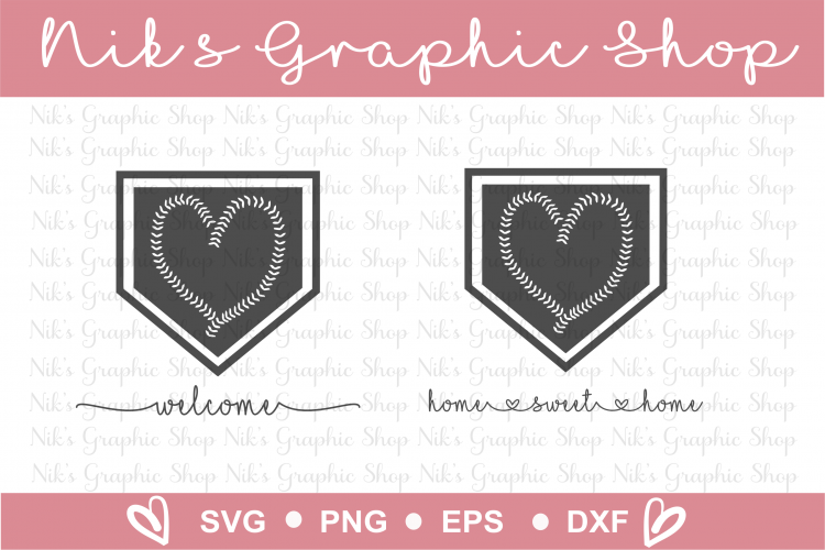 Baseball Svg, Home Sign Svg, Home Plate Svg
