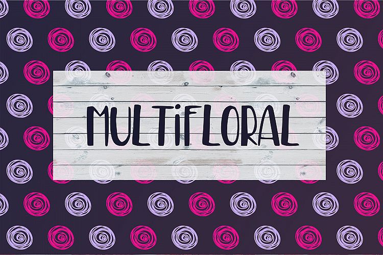 MultiFloral summer font