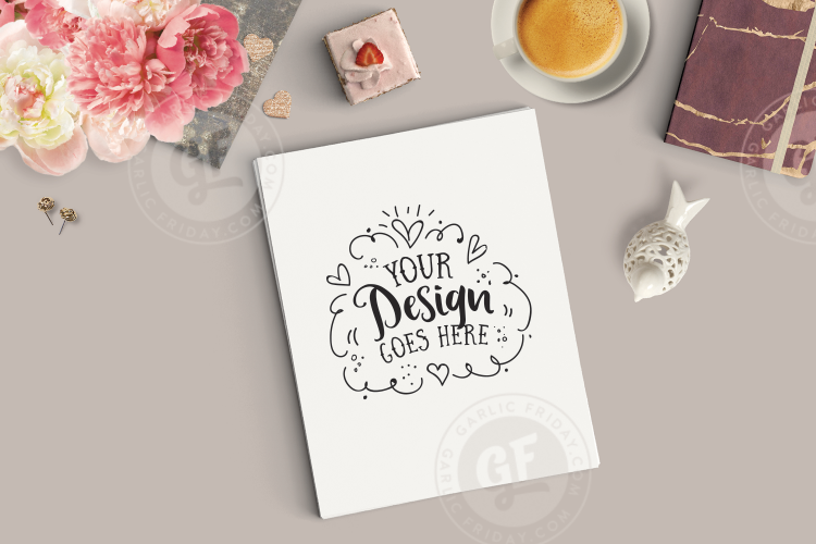 Feminine Styled Desktop - Art Print Mockup