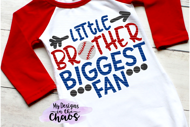 Baseball Brother SVG | Little Brother SVG | Baseball SVG | Silhouette | Cricut | PNG EPS DXF