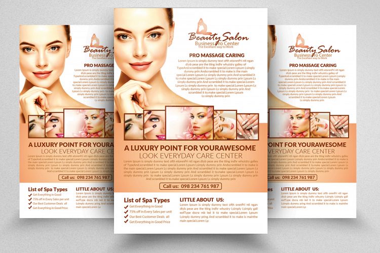 Beauty Salon Psd Flyer Template