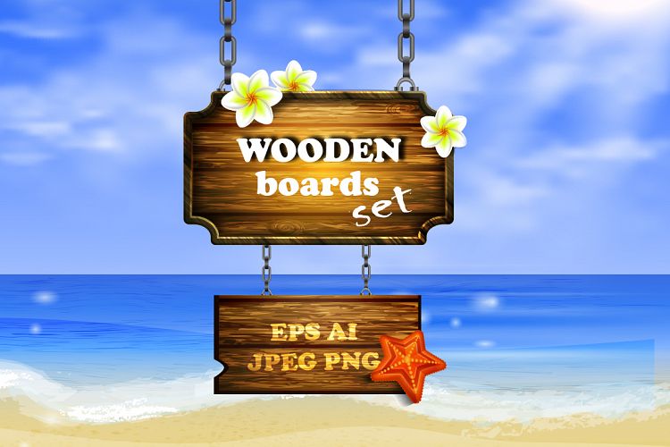 Vector Wooden Boards