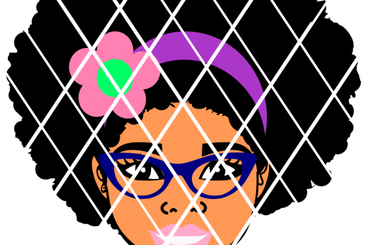 Afro puffs girl,Taiana with glasses svg,Sistah svg,Silhouet