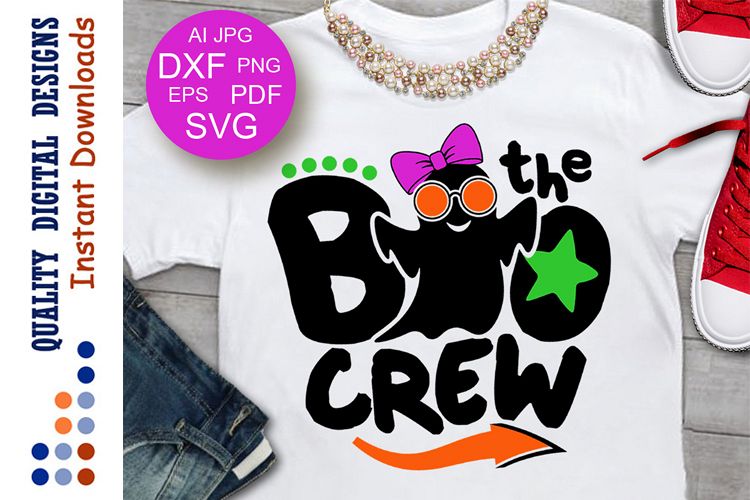 Boo svg Halloween Svg Quote The boo crew svg files Halloween