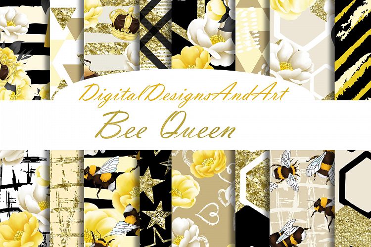 Queen bee digital paper