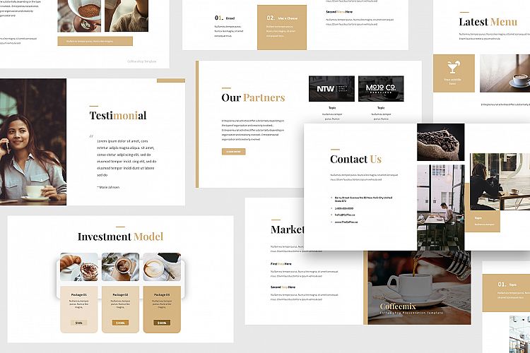 Menu Google Slides Template