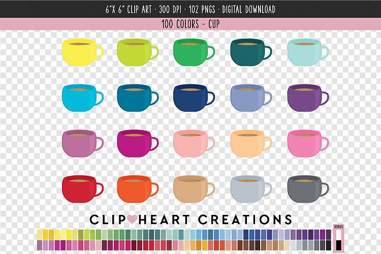 Cup Clip Art - 100 Clip Art Graphics