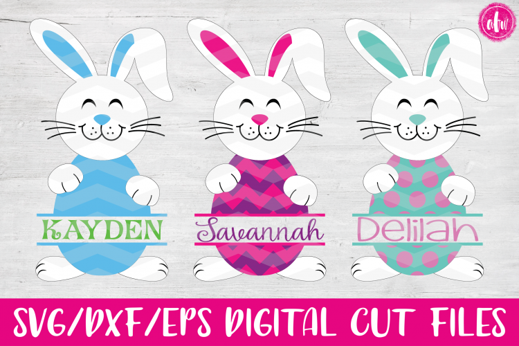 Download Split Easter Bunny Eggs- SVG, DXF, EPS Cut Files (13786 ...