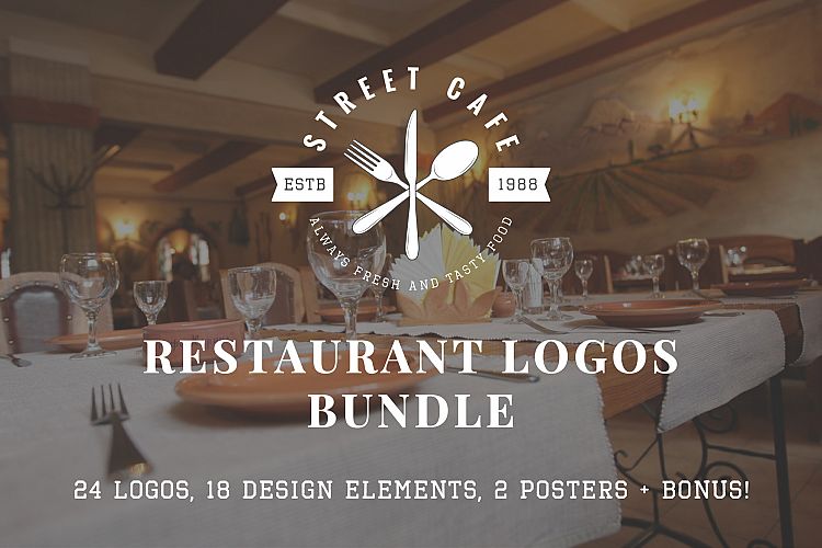 Vintage Restaurant Emblems Bundle