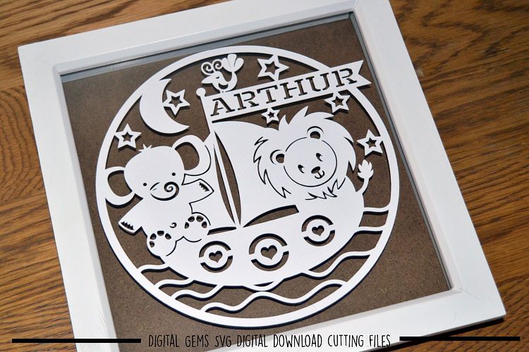 Animals at sea paper cut SVG / DXF / EPS files