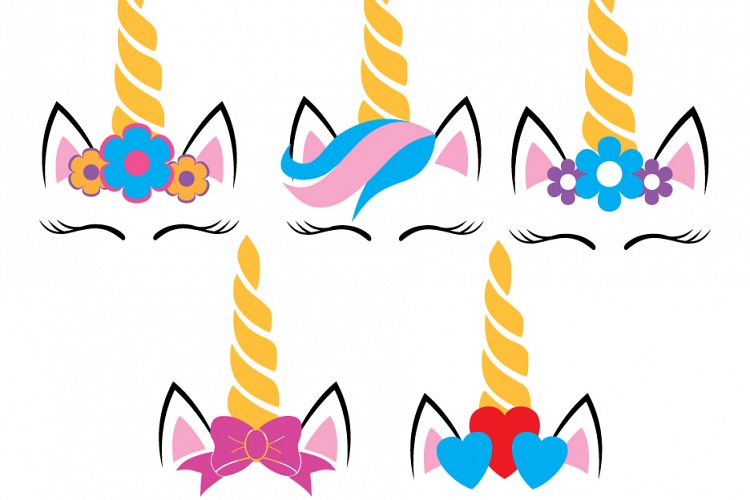 Five Unicorns SVG