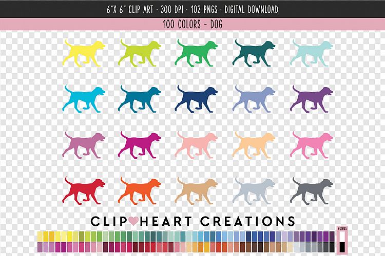 Dogs Clip Art - 100 Clip Art Graphics