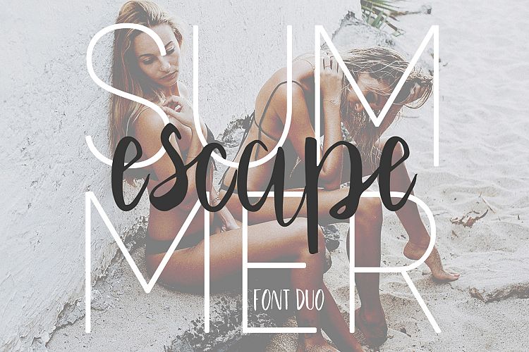 Summer Escape Font Duo