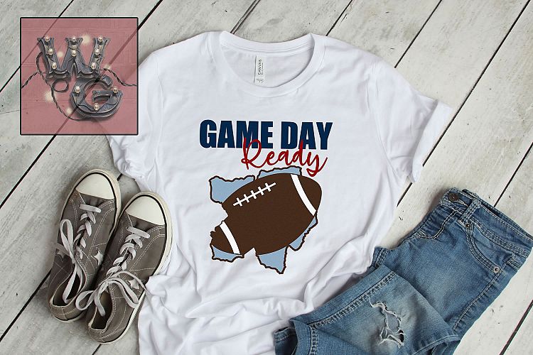 Football Game Day Ready SVG, DXF, PNG, EPS, JPEG Comm
