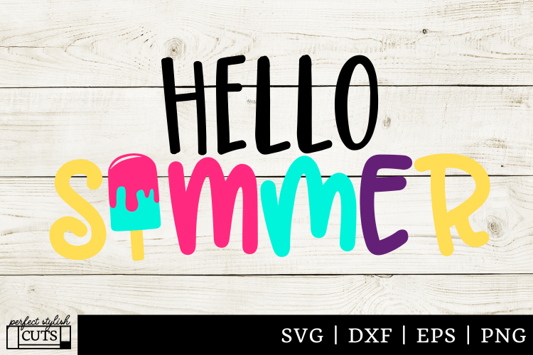 Download Summer SVG - Hello Summer Popsicle SVG File