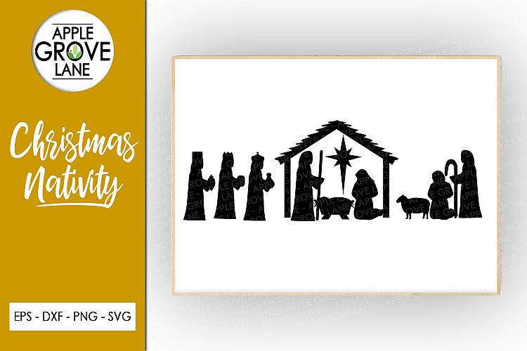 Christmas Nativity Svg Cut File - Svg Dxf Eps Png (363360) | SVGs