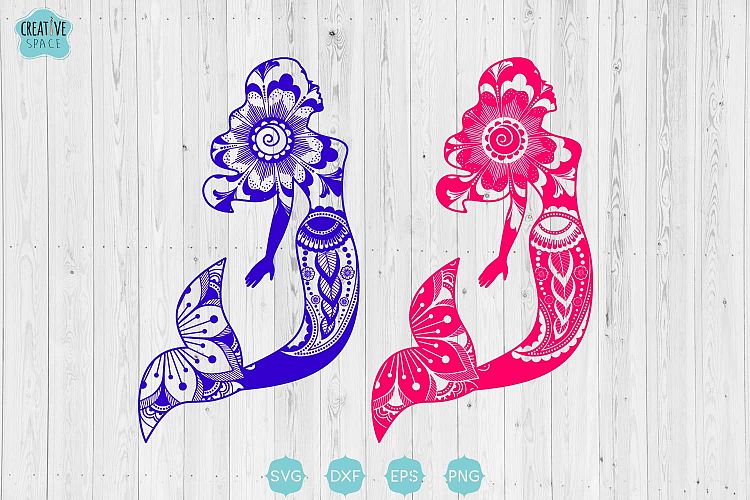 Mandala Mermaid Svg, Mermaids Svg