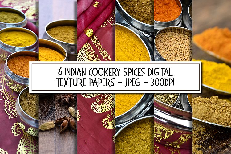 Collection of Colourful Indian Restaurant Kitchen Spices