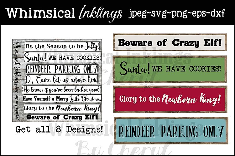 Merry Little Christmas SVG Sign Bundle