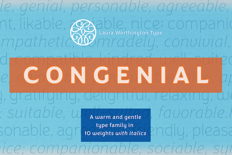 Congenial Italic Thin