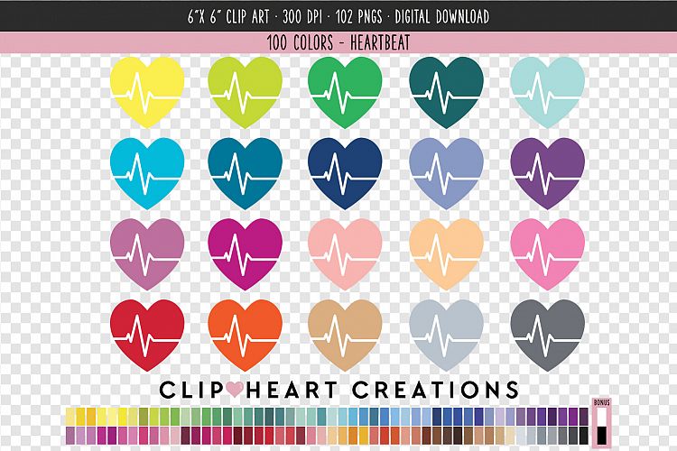Heartbeat Icon Clip Art - 100 Clip Art Graphics