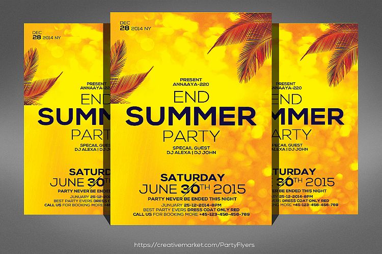 Summer End Party Flyer