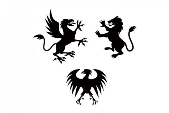 Griffin Lion Silhouette example image 1