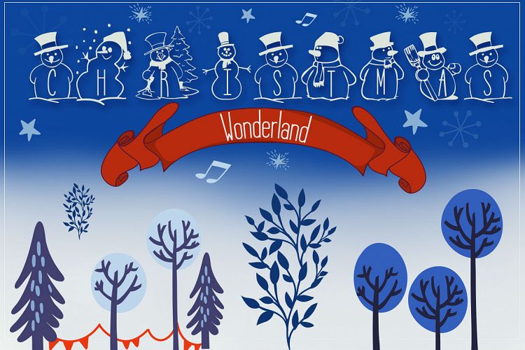 Christmas Wonderland - Christmas Font   Bonus