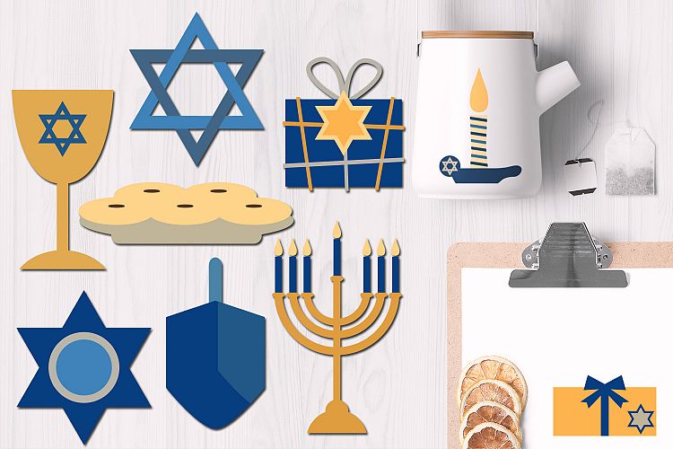 Happy Hanukkah Graphic Illustrations