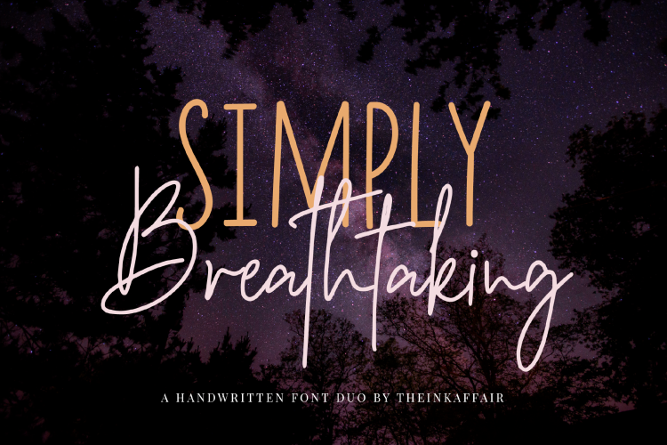 Simply Breathtaking Font Duo