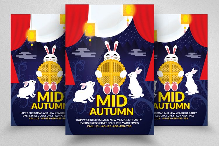 Mid Autumn Festival Flyer Template