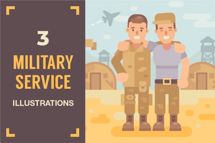 Military service illustrations