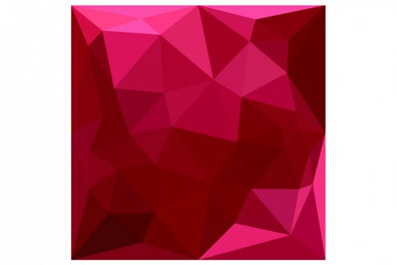Firebrick Red Abstract Low Polygon Background example image 1