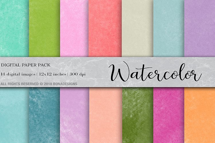 Watercolor Background Digital Paper