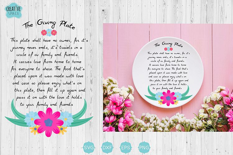 The Giving Plate Svg
