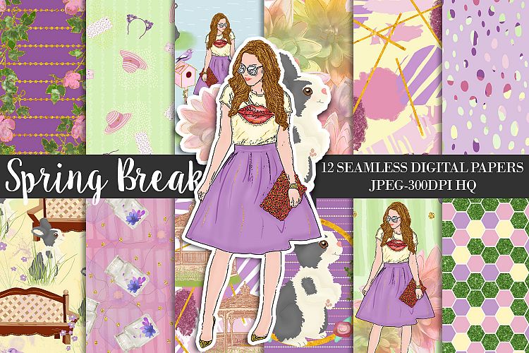 Spring Digital Paper Pack