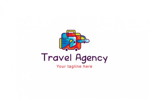 Travel Agency - Tourism & Hosting Stock Logo Template
