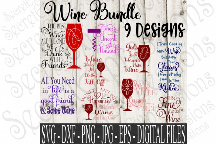 Wine SVG Bundle 