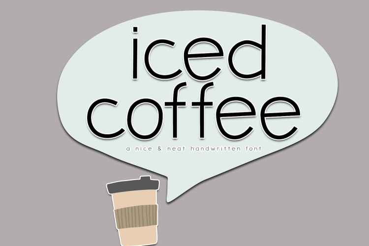 Iced Coffee - A Handwritten Font