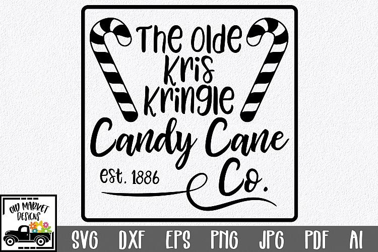 Christmas SVG Cut File - Candy Cane Co. SVG DXF PNG EPS JPG