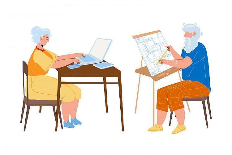 Elderly Clipart Image 3