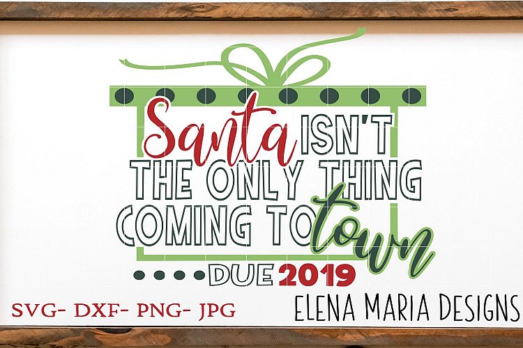 Christmas Baby Announcement SVG File