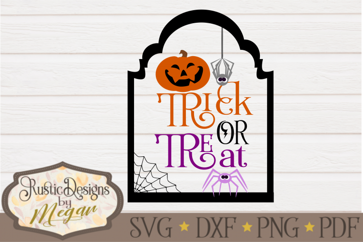 Trick or Treat svg, halloween svg, dxf, spiders svg